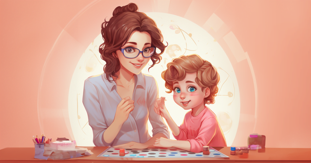 Stepmother and stepchild bonding over a board game, demonstrating a proactive strategy in dealing with ungrateful stepchildren