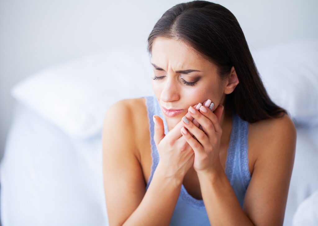 Teeth Problem. Woman Feeling Tooth Pain. Understanding Pregnancy and Oral Health